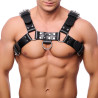 The Red Harness Harnais en cuir Buckle Noir
